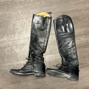 Vintage der-dau custom made riding boots / English tall boots